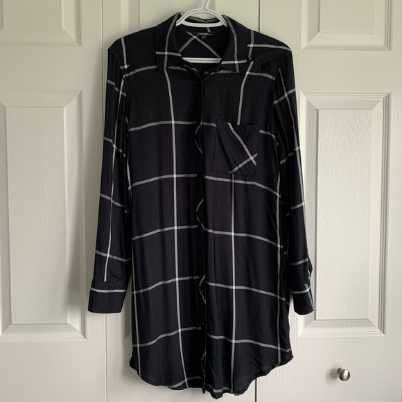 Black and white buttoned up dress - Picture 4 of 7